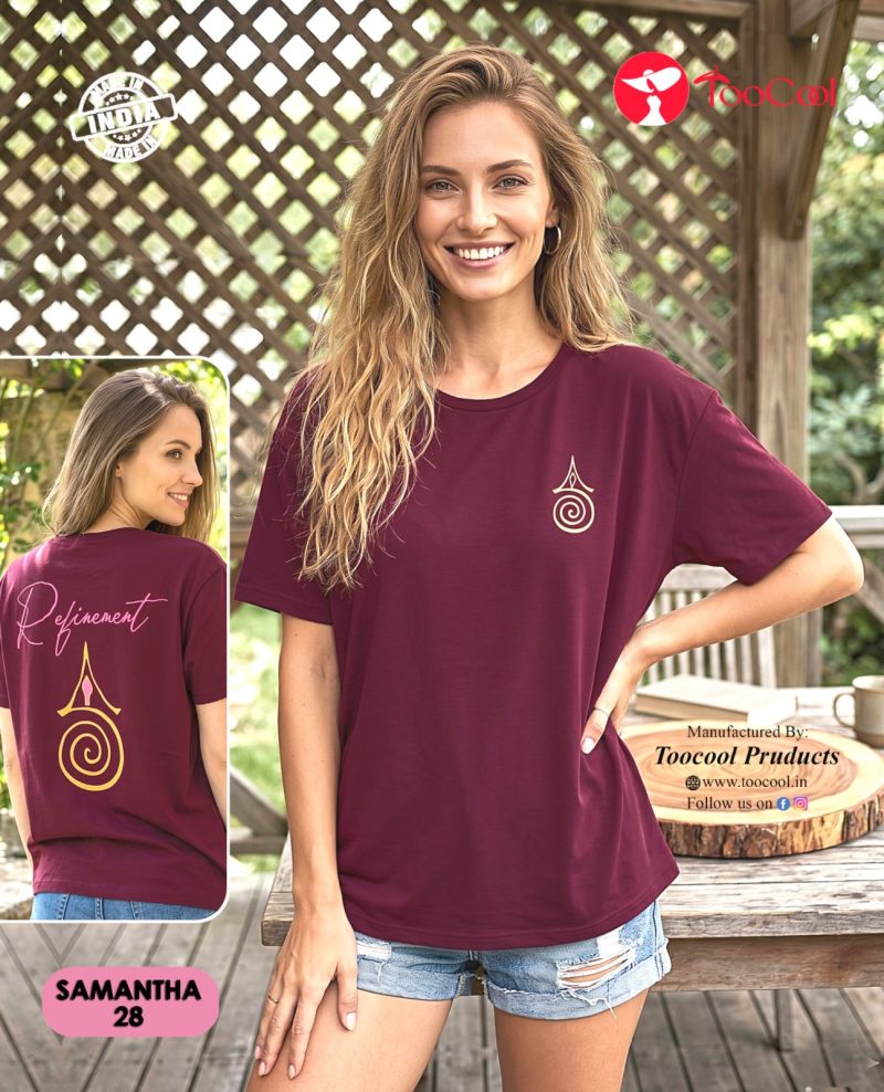 Amrah Tlc Vol 70 Cotton Printed Oversize Tshirt