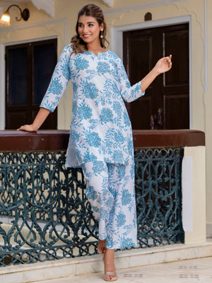 Amrah Vp 9650 Cotton Blend Co Ord Set