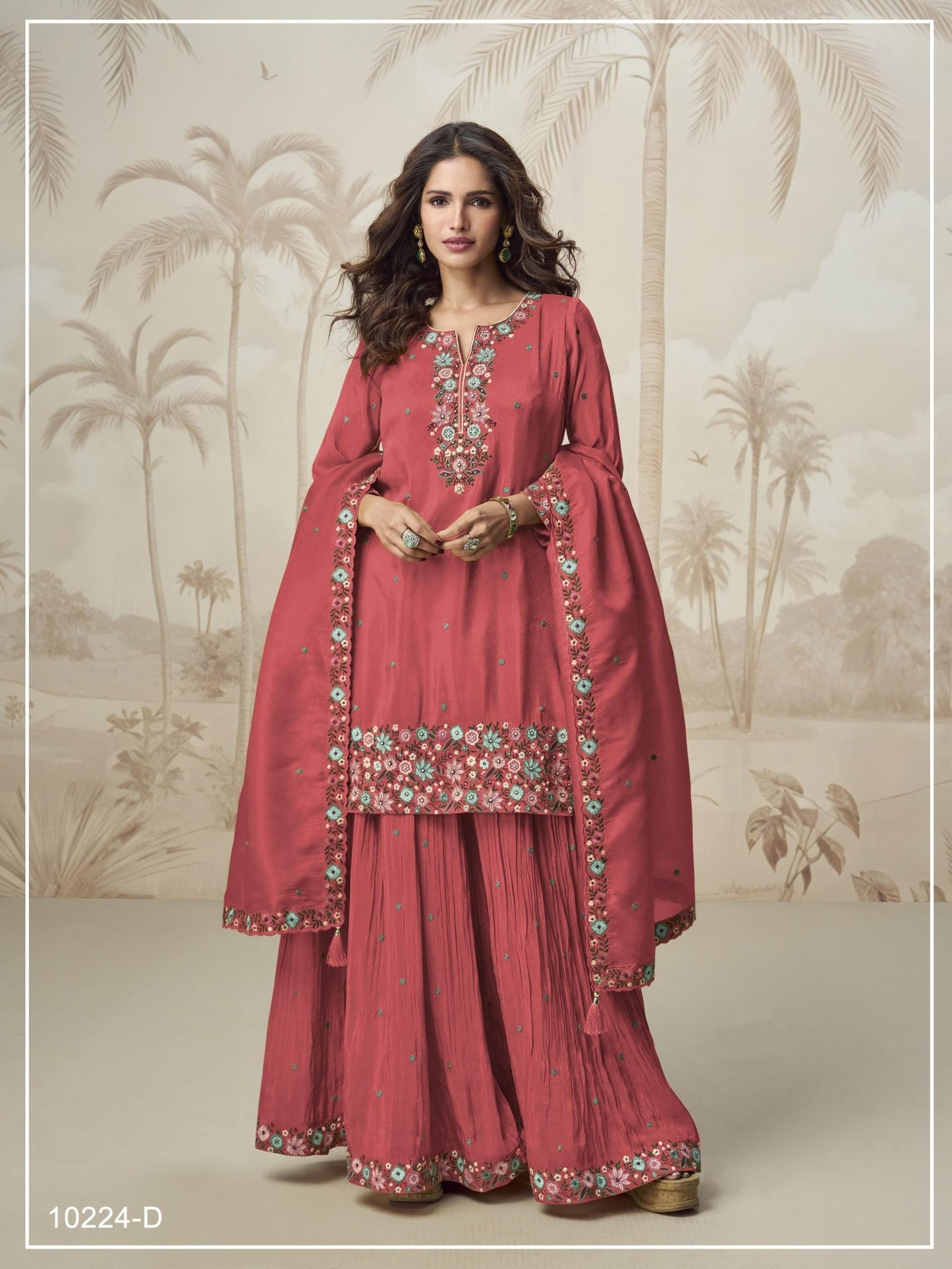 Amrah Wholesale 10224 Master Colors A To D Roman Simar Embroidered Salwar Suit Set - Amrah Wholesale