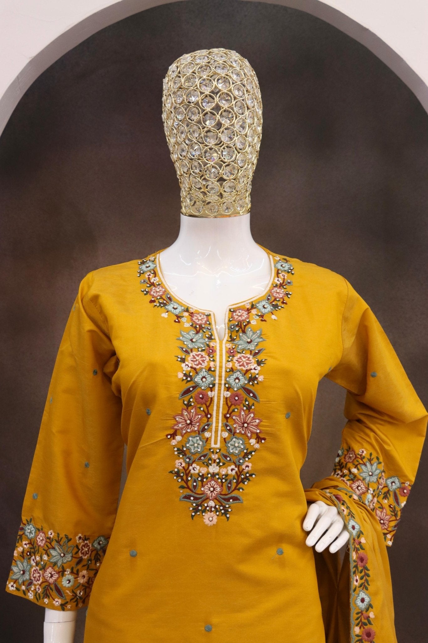 Amrah Wholesale 10224 Master Colors A To D Roman Simar Embroidered Salwar Suit Set - Amrah Wholesale