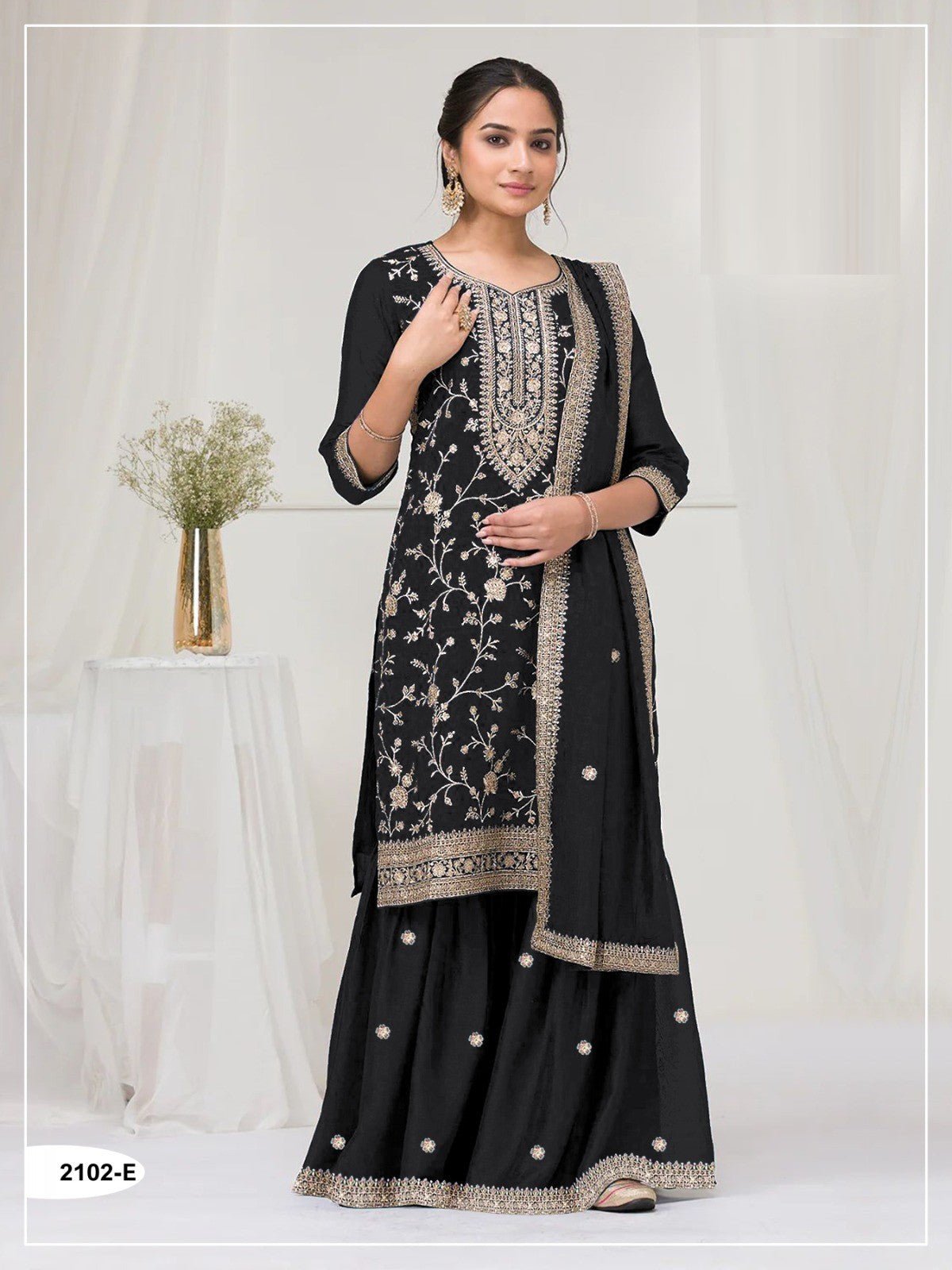 Amrah Wholesale 2102 Master Colors A To E Vichitra Dress Material - Amrah Wholesale