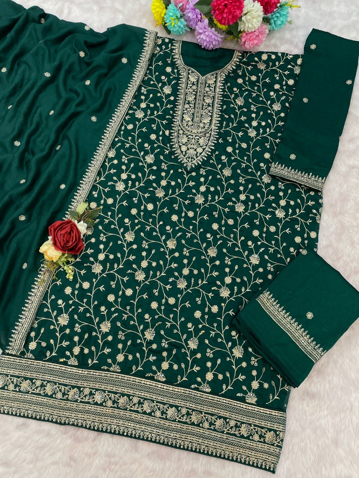 Amrah Wholesale 2102 Master Colors A To E Vichitra Dress Material - Amrah Wholesale