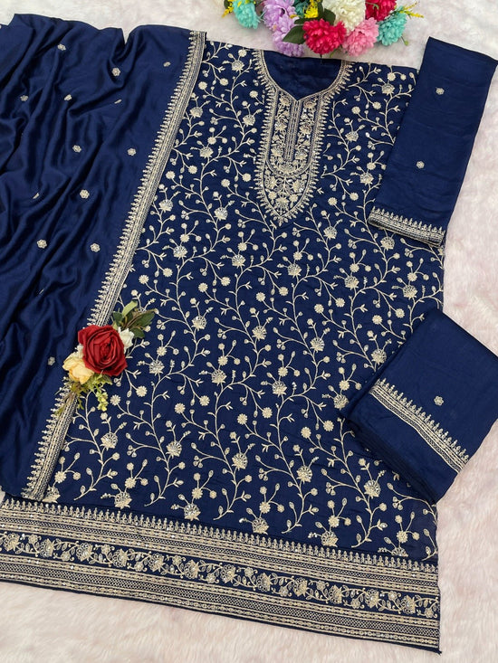 Amrah Wholesale 2102 Master Colors A To E Vichitra Dress Material - Amrah Wholesale