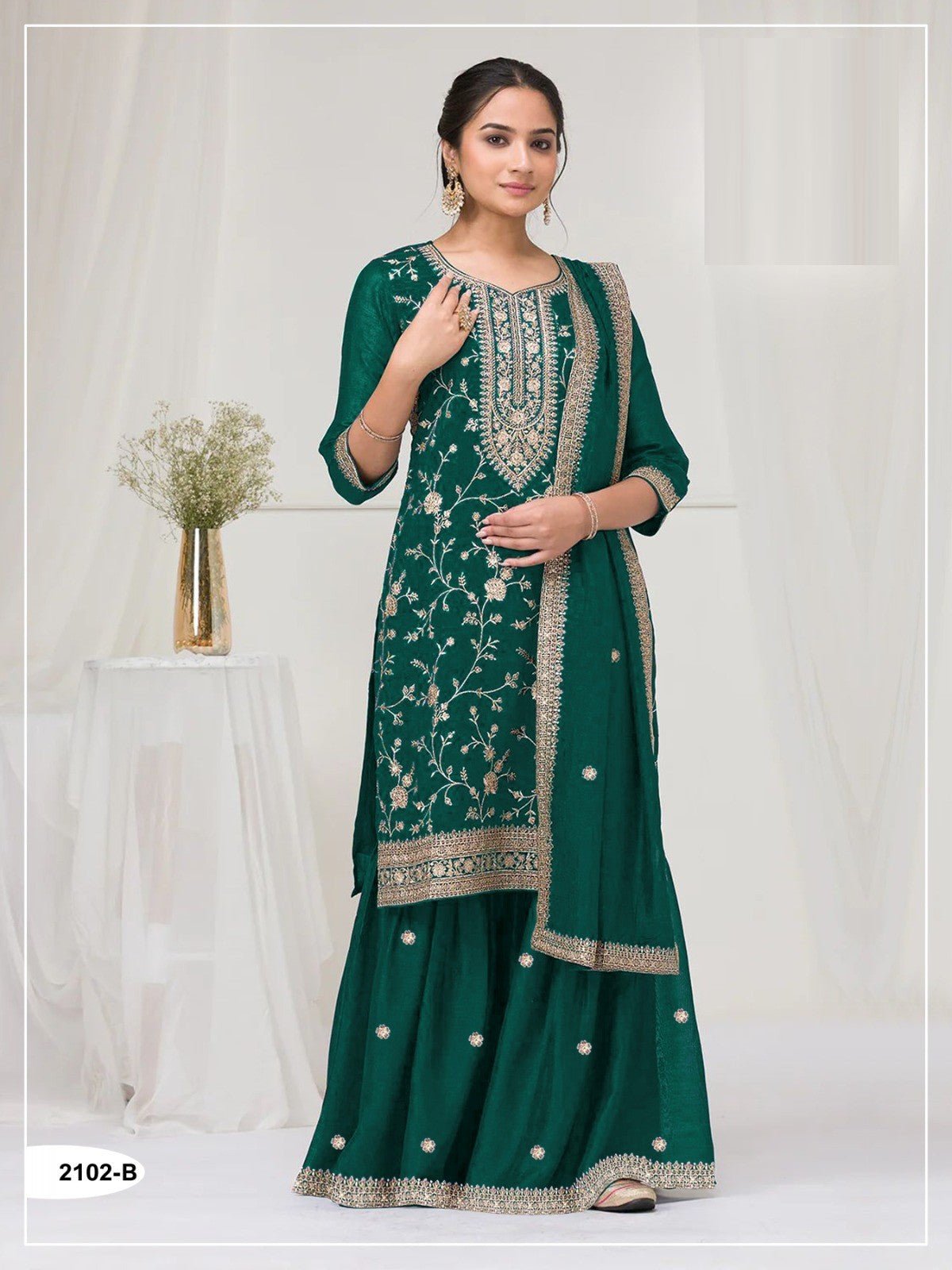 Amrah Wholesale 2102 Master Colors A To E Vichitra Dress Material - Amrah Wholesale