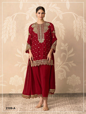 Amrah Wholesale 2109 Master Colors Faux Georgette Dress Material - Amrah Wholesale
