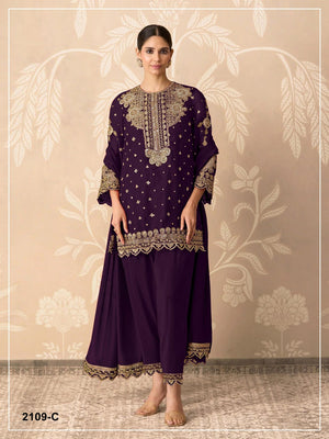 Amrah Wholesale 2109 Master Colors Faux Georgette Dress Material - Amrah Wholesale