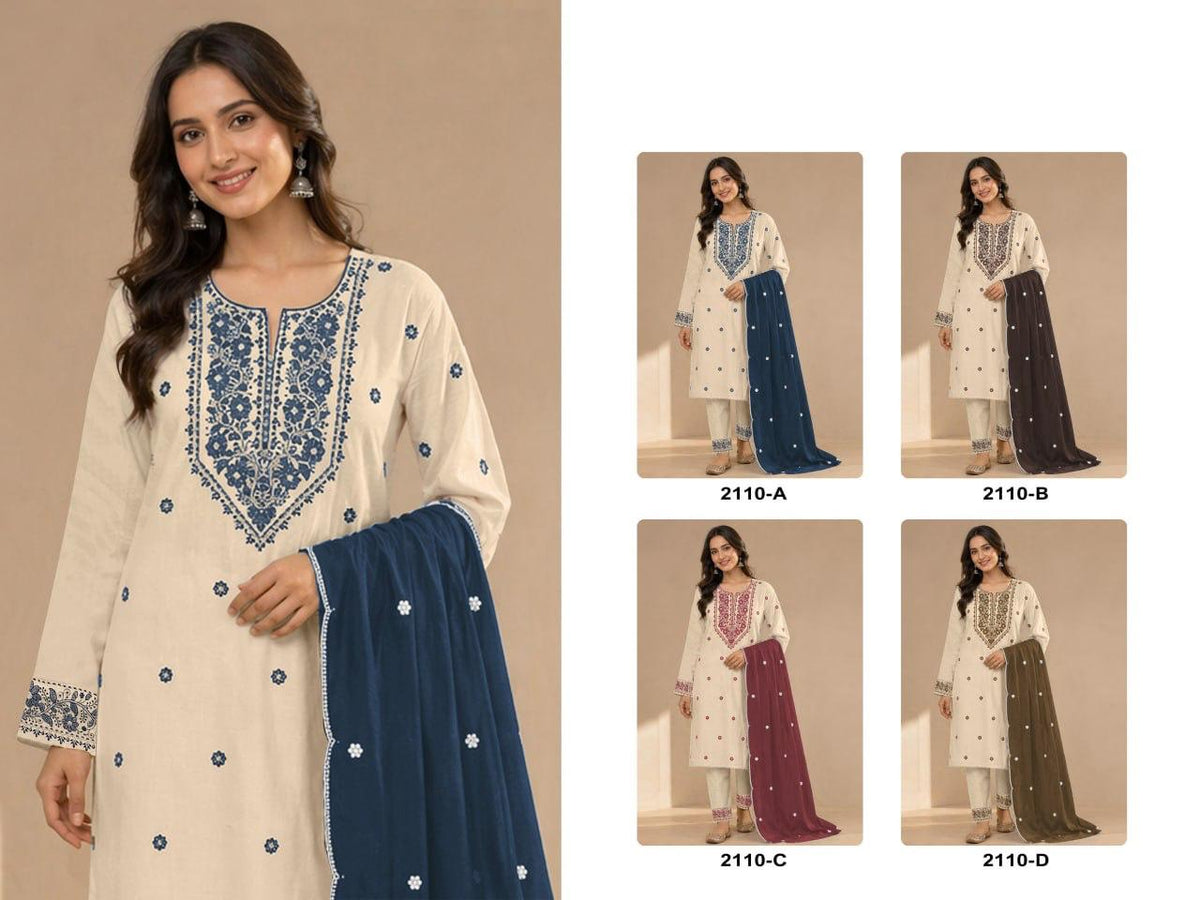 Amrah Wholesale 2110 Master Colors Khadi Cotton Pakistani Suit - Amrah Wholesale