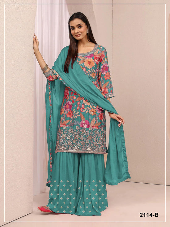 Amrah Wholesale 2114 Master Colors Chinon Dress Material - Amrah Wholesale