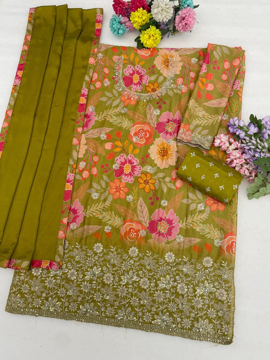 Amrah Wholesale 2114 Master Colors Chinon Dress Material - Amrah Wholesale
