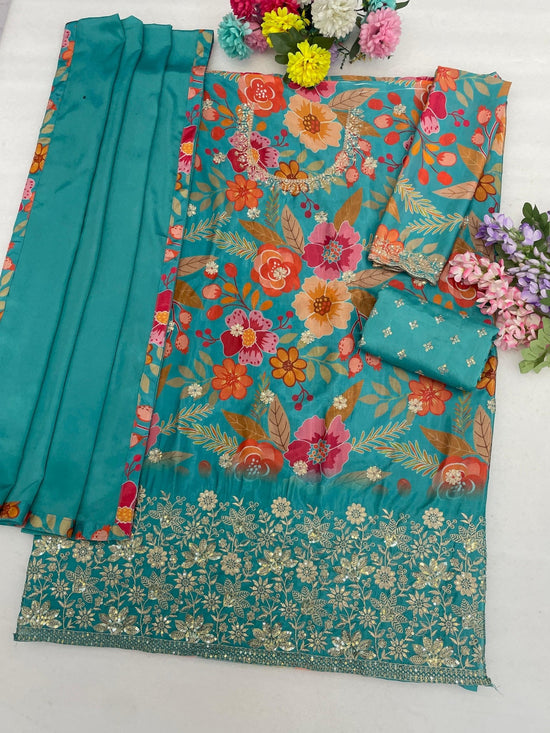 Amrah Wholesale 2114 Master Colors Chinon Dress Material - Amrah Wholesale