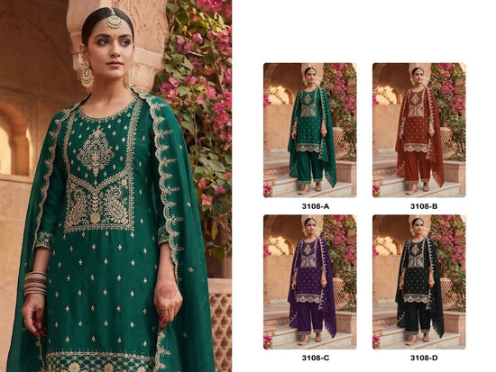 Amrah Wholesale 3108 Master Colors Rangoli Crush Dress Material - Amrah Wholesale