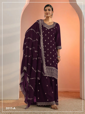 Amrah Wholesale 3111 Master Colors A To D Faux Georgette Dress Material