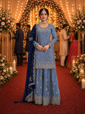 Amrah Wholesale 9Star Shiv Hit Chinon Dress Material - Amrah Wholesale