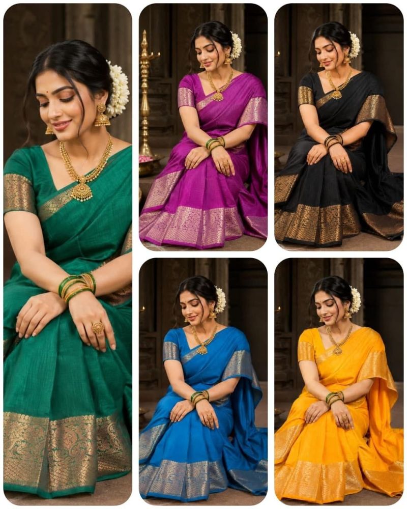 Amrah Wholesale Aab Ambrapali Mercerised Silk Saree