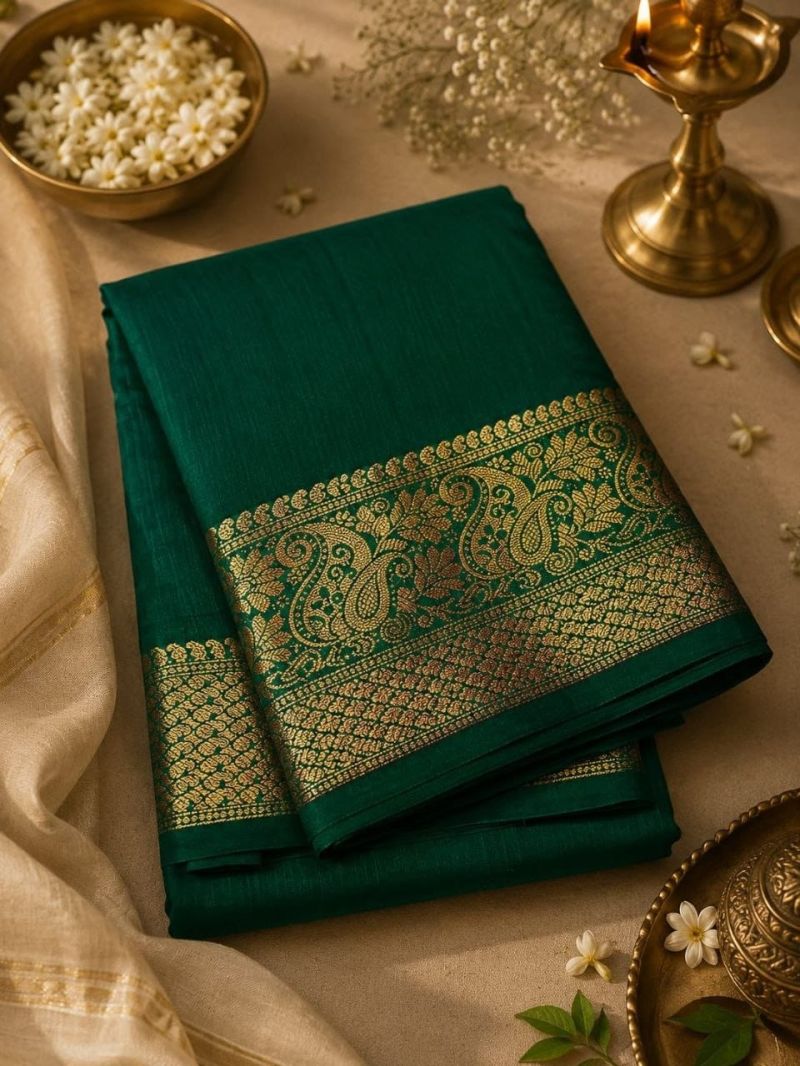Amrah Wholesale Aab Ambrapali Mercerised Silk Saree