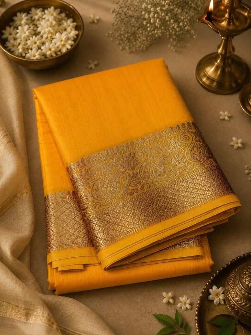 Amrah Wholesale Aab Ambrapali Mercerised Silk Saree