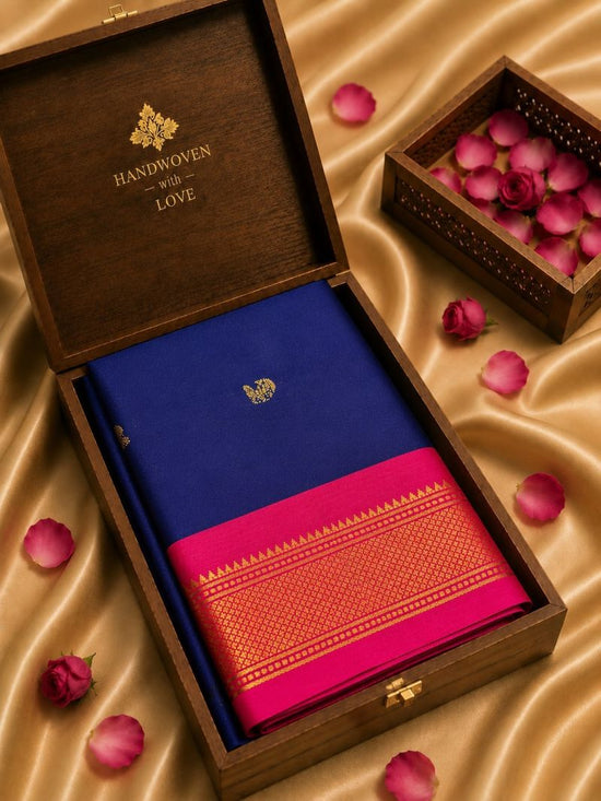Amrah Wholesale Aab Cotton Paithani 06 Pure Mercerized Soft Silk Zari Border Saree