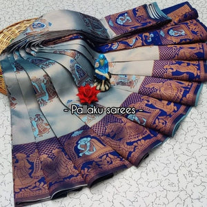 Amrah Wholesale Aab Pallaku Rose Gold Bridal Silk Jacquard Work Saree Collection - Amrah Wholesale