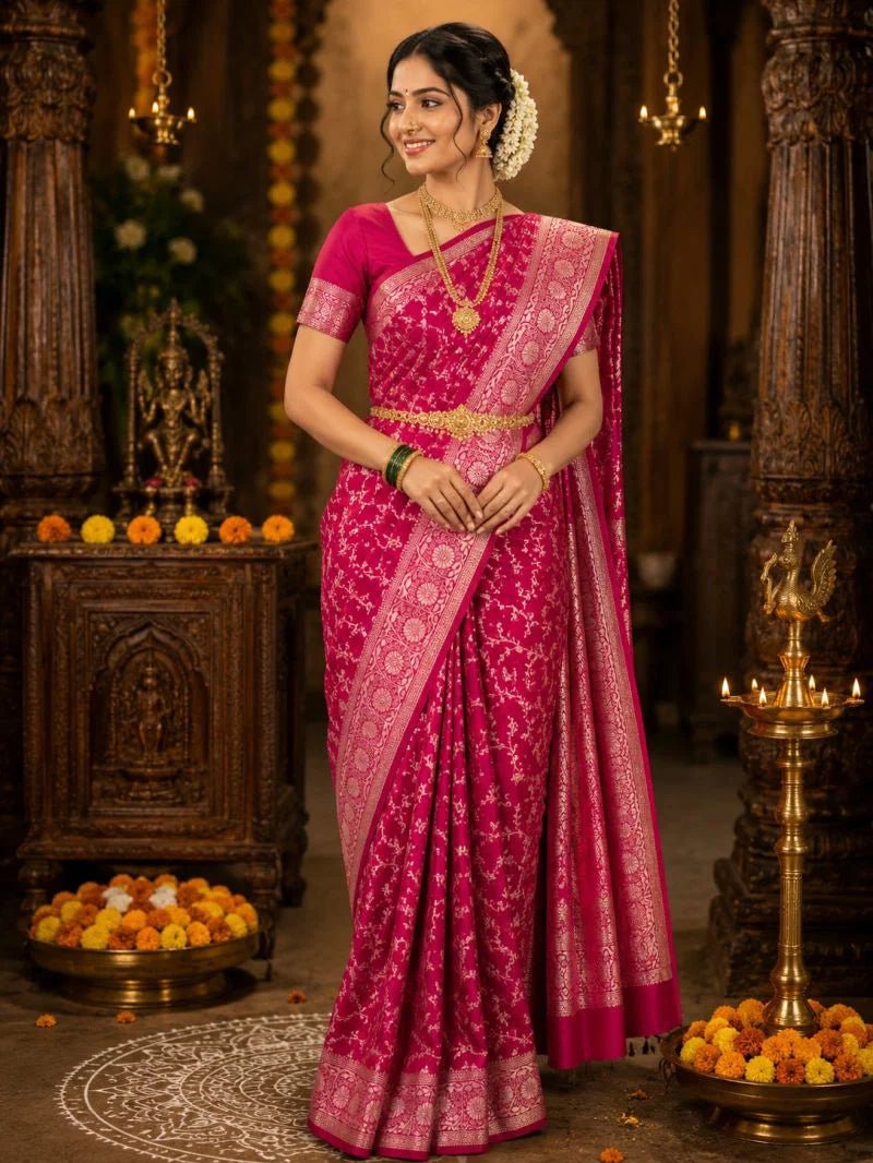Amrah Wholesale Aab Simran Banarasi Silk Zari Weaving Saree Collection - Amrah Wholesale