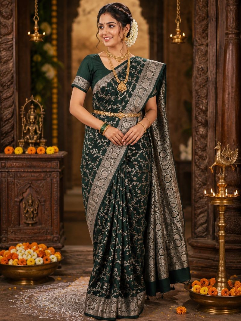 Amrah Wholesale Aab Simran Banarasi Silk Zari Weaving Saree Collection - Amrah Wholesale
