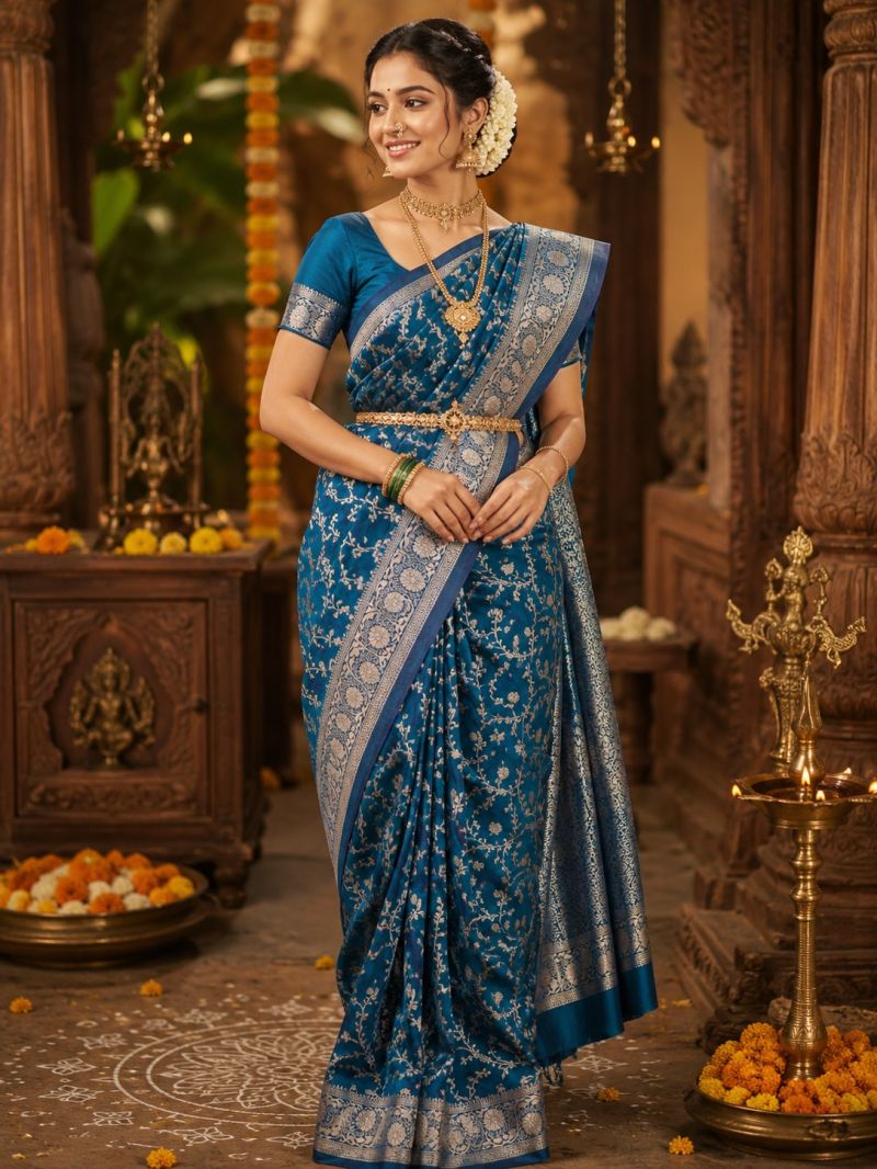 Amrah Wholesale Aab Simran Banarasi Silk Zari Weaving Saree Collection - Amrah Wholesale