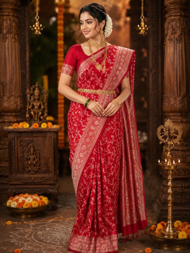 Amrah Wholesale Aab Simran Banarasi Silk Zari Weaving Saree Collection - Amrah Wholesale