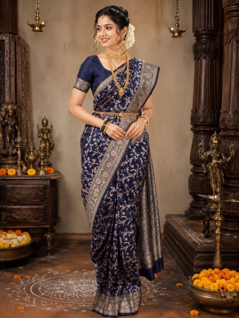 Amrah Wholesale Aab Simran Banarasi Silk Zari Weaving Saree Collection - Amrah Wholesale