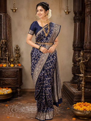 Amrah Wholesale Aab Simran Banarasi Silk Zari Weaving Saree Collection - Amrah Wholesale