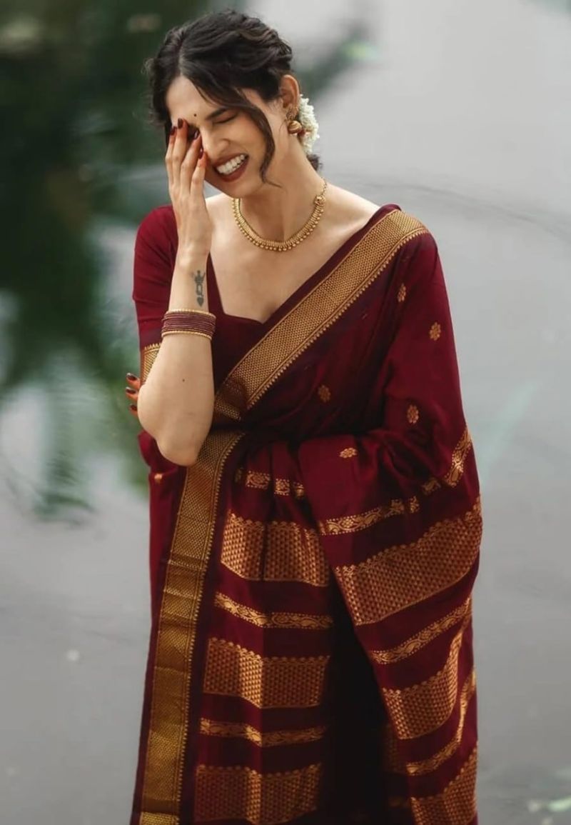Amrah Wholesale Aap Samya Soft Silk Jacquard Work Saree