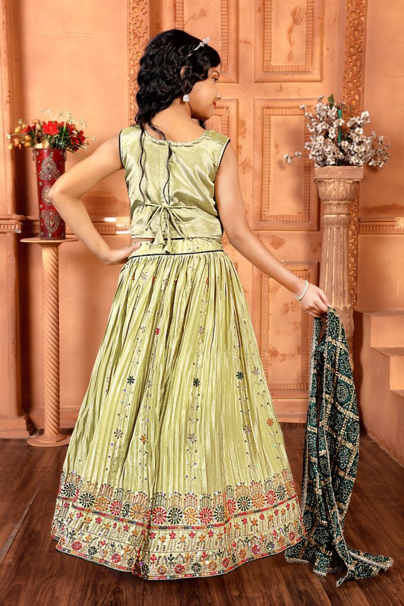 Amrah Wholesale Aaradhna 647 Chinon Silk Kids Lehenga Choli Collection - Amrah Wholesale