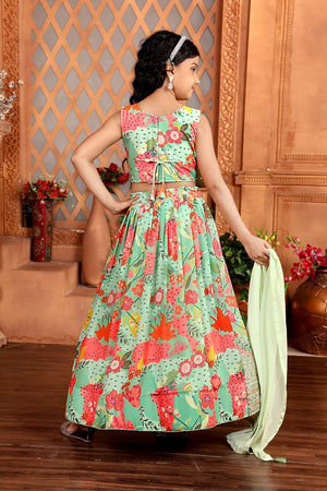 Amrah Wholesale Aaradhna 652 Star Georgette Printed Kids Lehenga Choli Collection - Amrah Wholesale