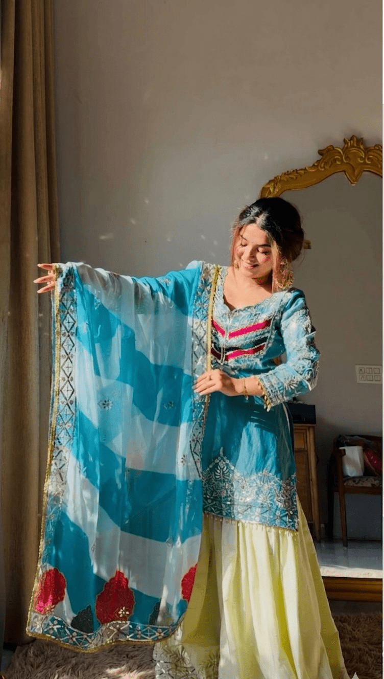 Amrah Wholesale Aarya 01 Satin Silk Kurti Pant Dupatta Set - Amrah Wholesale