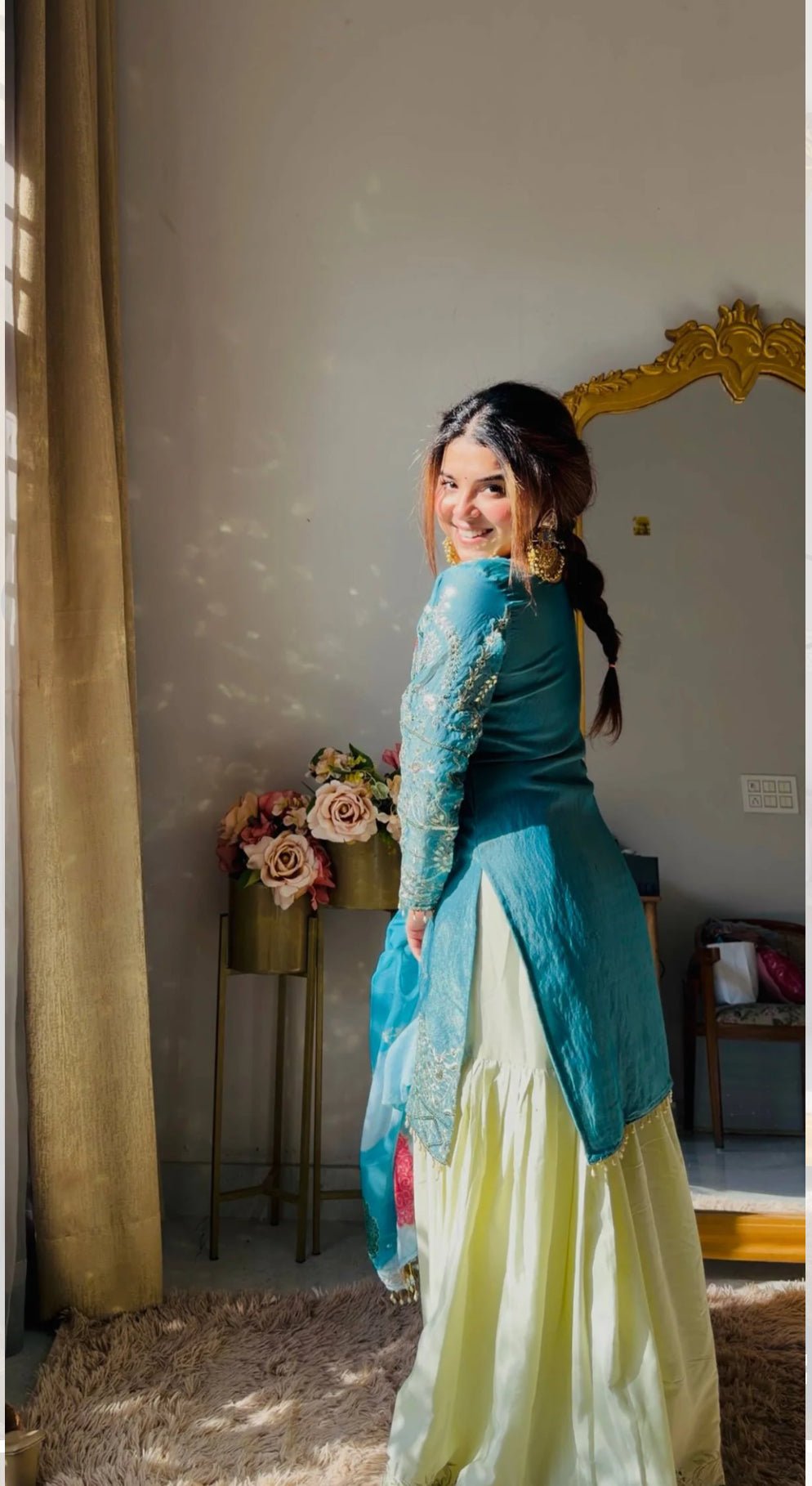 Amrah Wholesale Aarya 01 Satin Silk Kurti Pant Dupatta Set - Amrah Wholesale