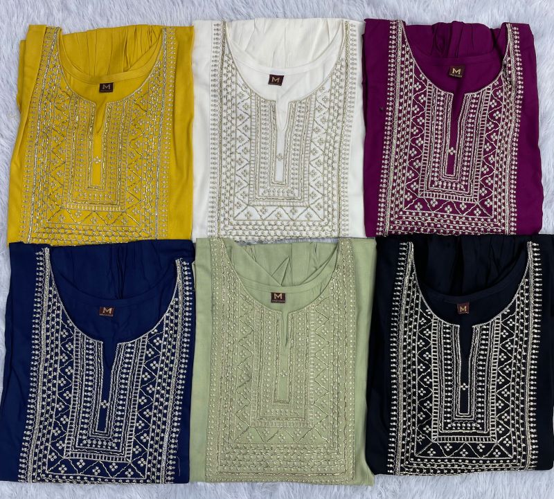 Amrah Wholesale Adaa Vol 2 Rayon Embroidered Kurti