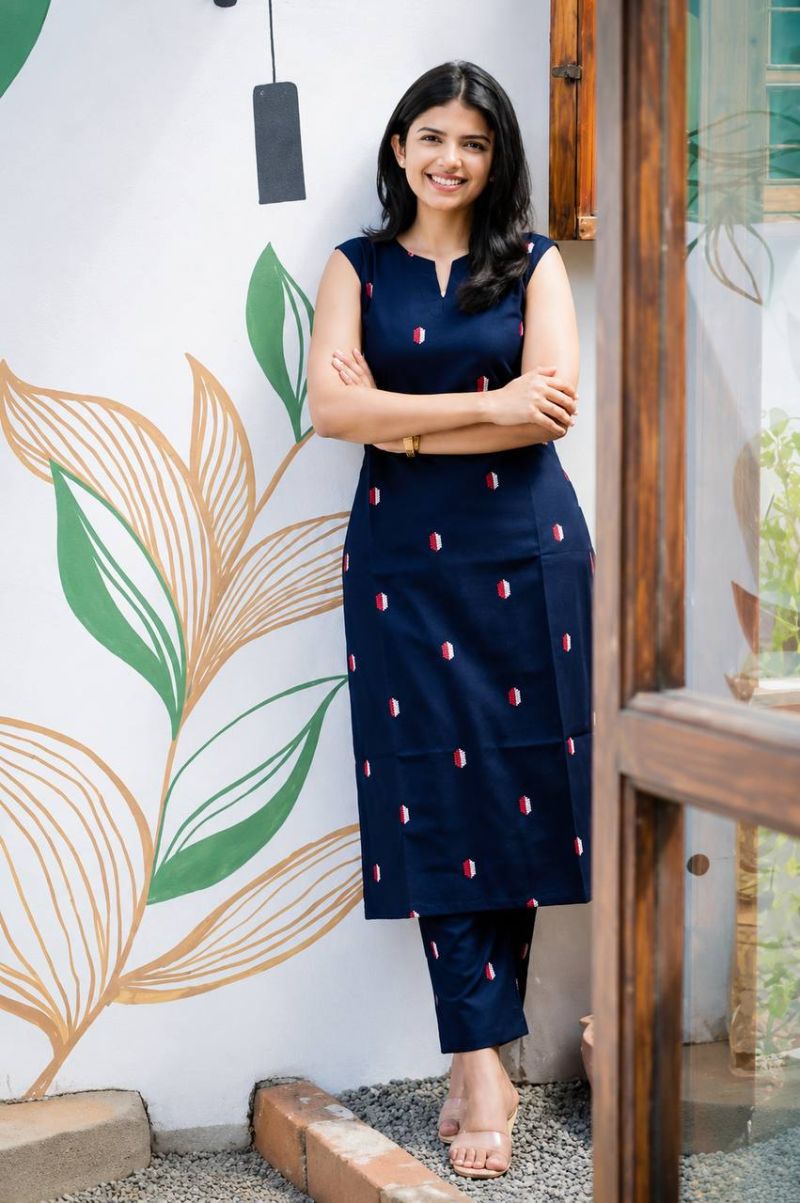 Amrah Wholesale Af 133 Cotton Blend Printed Kurti Pant Set