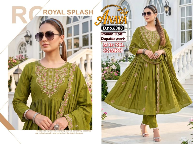 Amrah Wholesale Anaya Combo Roman Silk Kurti Pant Dupatta Set