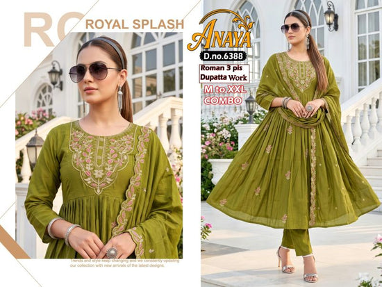 Amrah Wholesale Anaya Combo Roman Silk Kurti Pant Dupatta Set