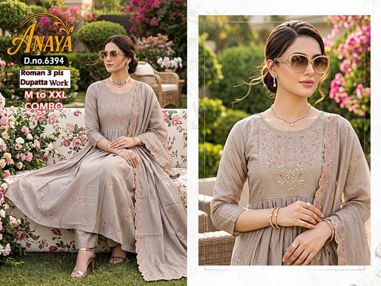Amrah Wholesale Anaya Combo Roman Silk Kurti Pant Dupatta Set