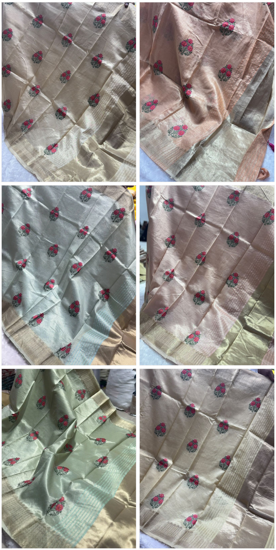 Amrah Wholesale Arh 4 Cotton Embroidered Festival Saree