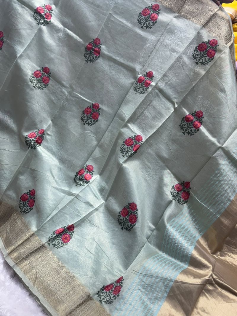 Amrah Wholesale Arh 4 Cotton Embroidered Festival Saree