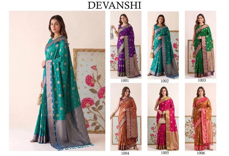 Amrah Wholesale Ast Devanshi Soft Silk Saree