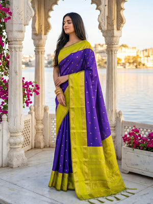 Amrah Wholesale Ast Kashi Silk Blend Saree - Amrah Wholesale