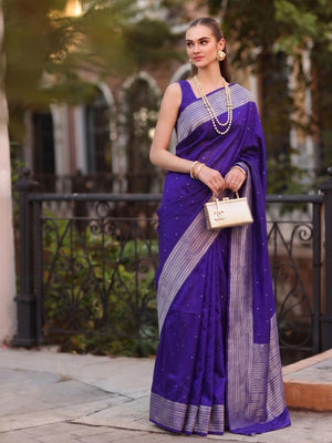 Amrah Wholesale Ast Katha Cotton Blend Saree - Amrah Wholesale