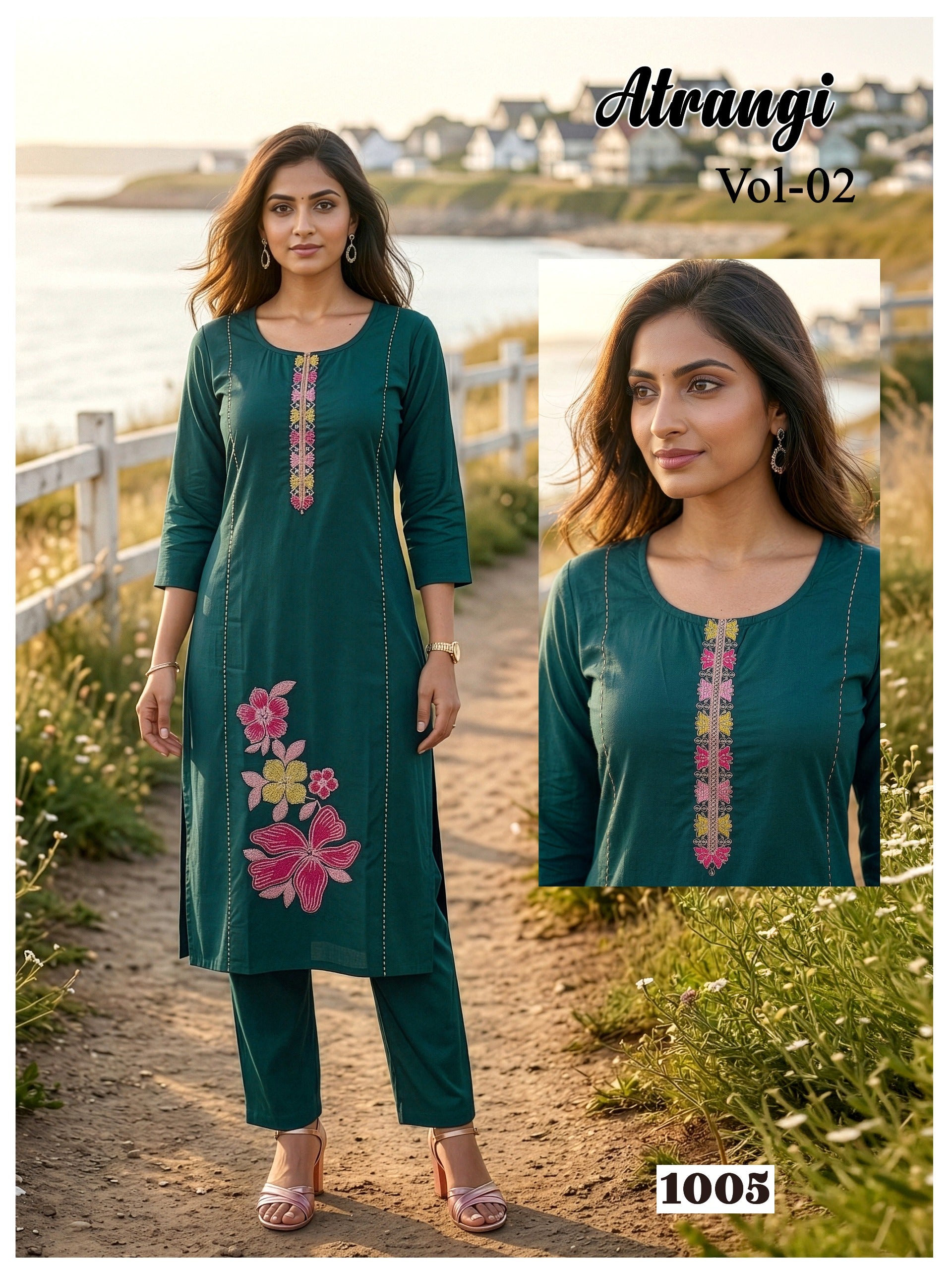 Amrah Wholesale Atrangi Vol 2 Dhabu Cotton Kurti Pant Set
