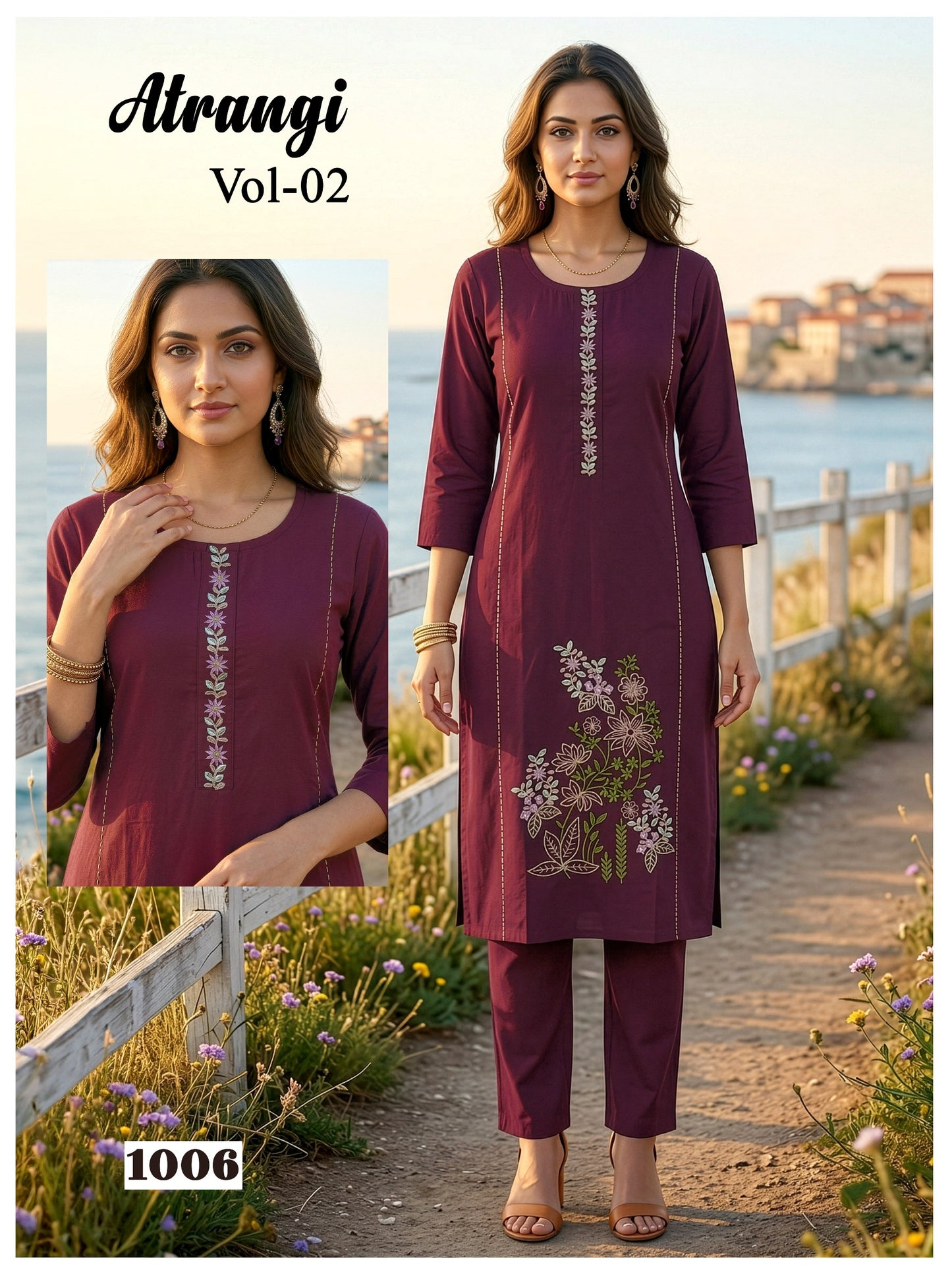 Amrah Wholesale Atrangi Vol 2 Dhabu Cotton Kurti Pant Set