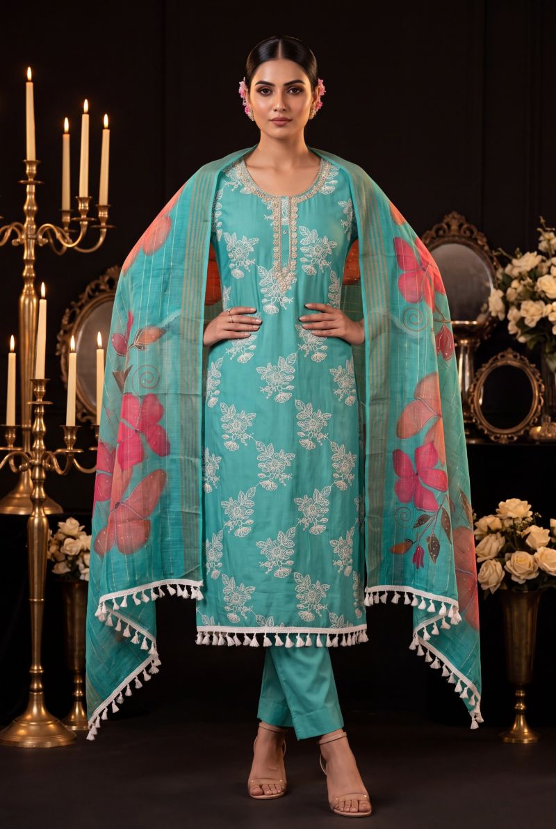 Amrah Wholesale Aurraa Taara Cotton Silk Salwar Suit Set