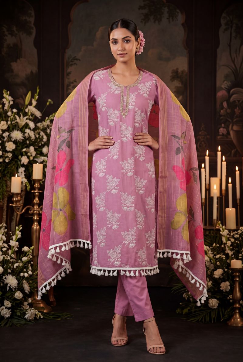 Amrah Wholesale Aurraa Taara Cotton Silk Salwar Suit Set