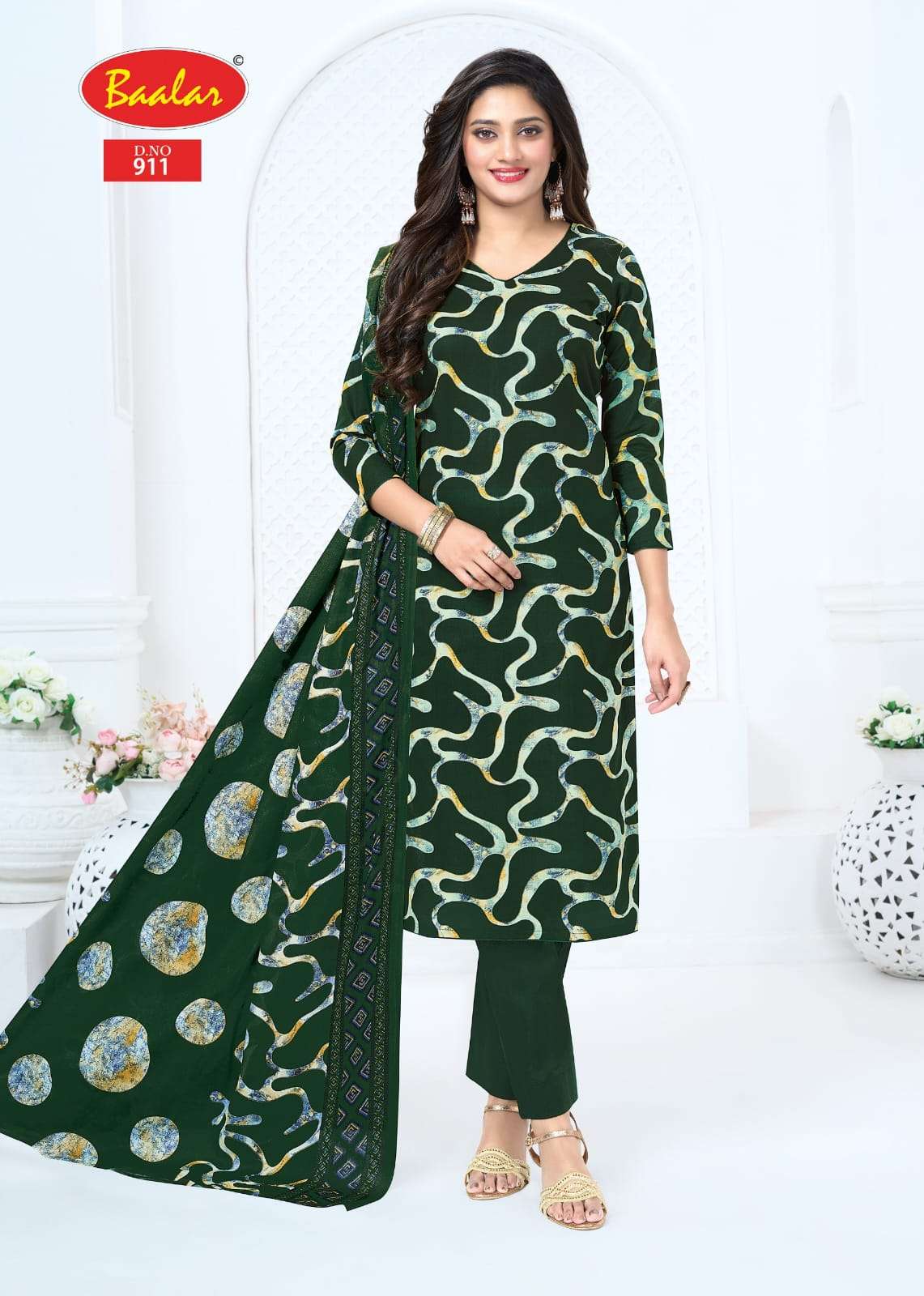 Baalar Pashmina Vol-9 Cotton Printed Dress Material