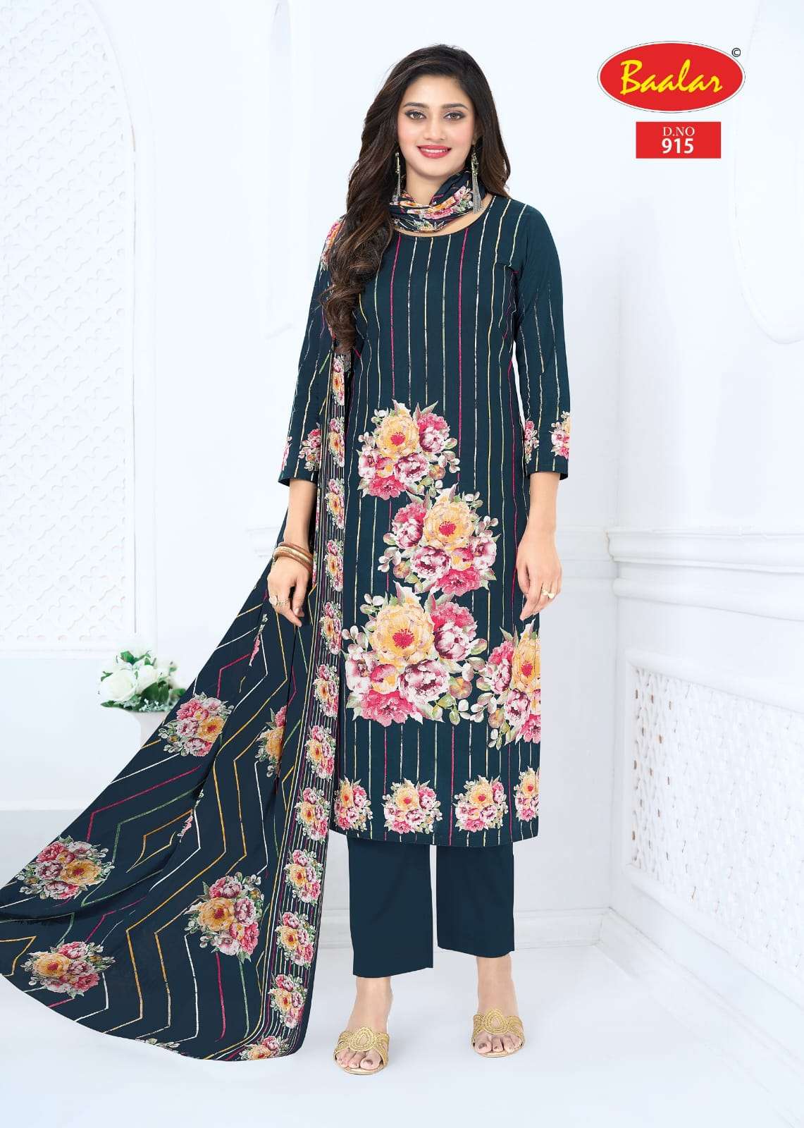 Baalar Pashmina Vol-9 Cotton Printed Dress Material