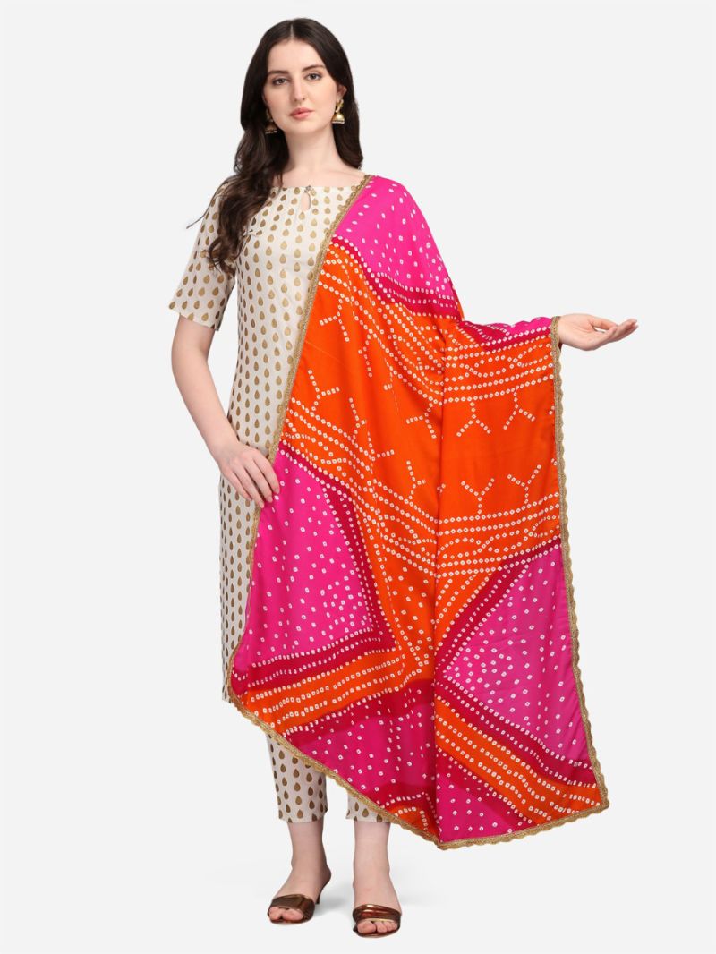 Amrah Wholesale Bandhani Dupatta 1 14 Kg Rayon Dupatta